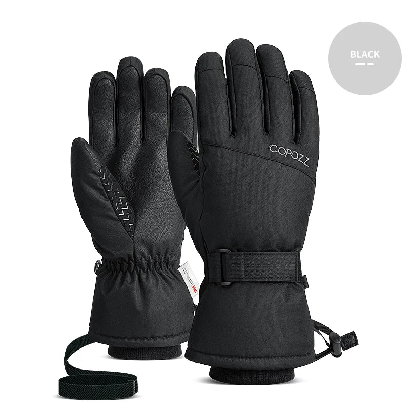 Copozz Adult Winter Ski Gloves – Waterproof 3M Thinsulate Thermal Gloves for Snowboarding, Motorcycle & Cycling, Men & Women