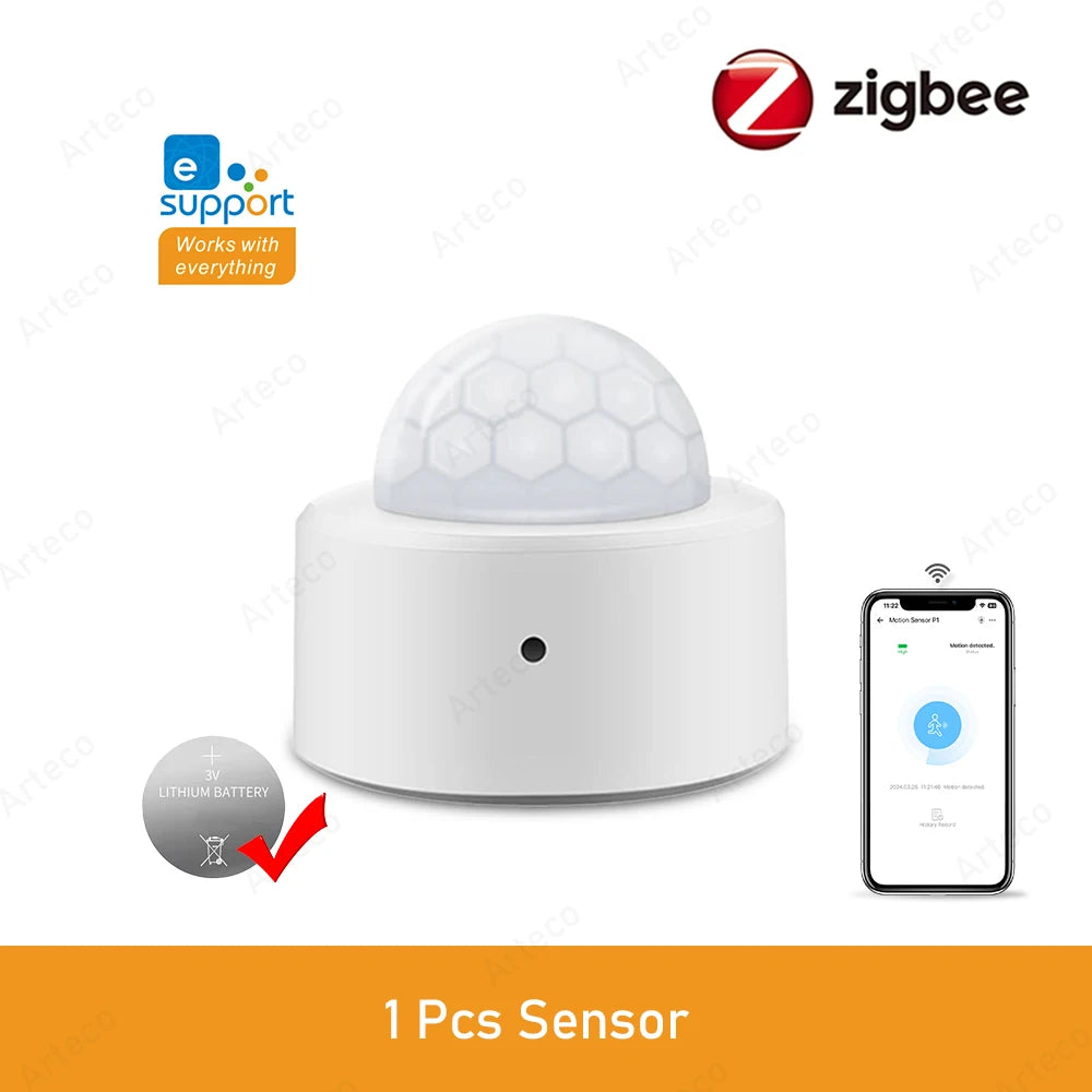 مستشعر الحركة الذكي Zigbee 3.0 PIR - كاشف الأشعة تحت الحمراء لجسم الإنسان، إنذار أمان، يعمل مع eWeLink ومساعد المنزل