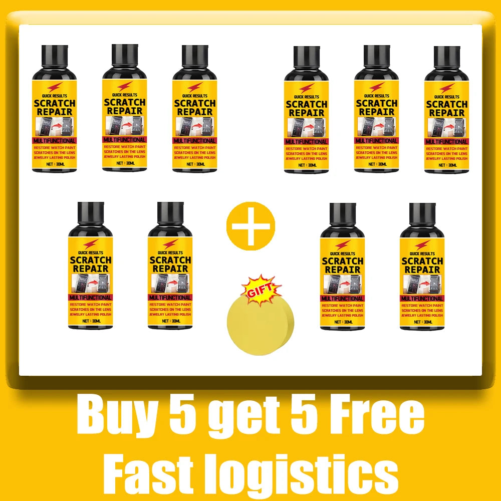 Glass Scratch Repair Paste for Windshields, Bathroom Glass Doors & Windows Polishing Restoration Paste