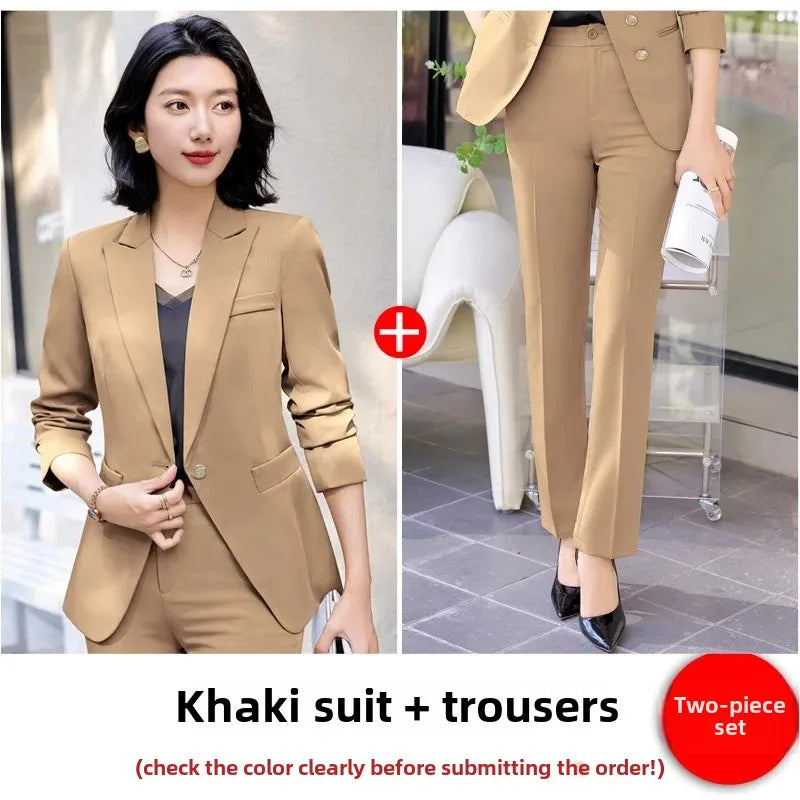 Elegantes Damen-Business-Jacket – Elegante formelle Arbeitsuniform für Frühling und Herbst