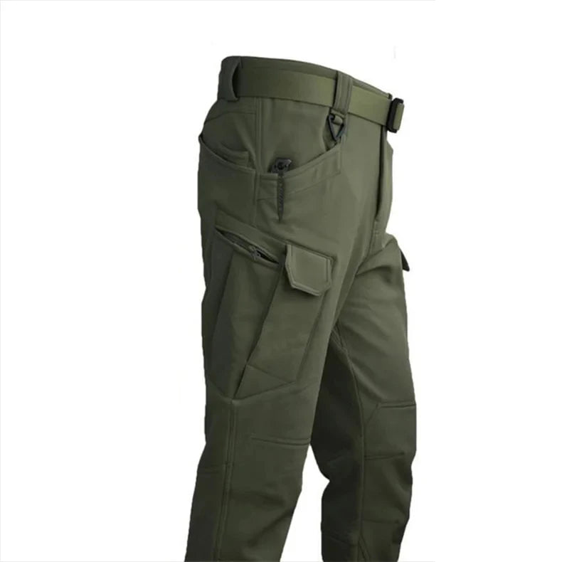 CHRLCK Men's Waterproof Winter Hiking Jacket & Softshell Pants Set | Windproof Fleece Outdoor Gear