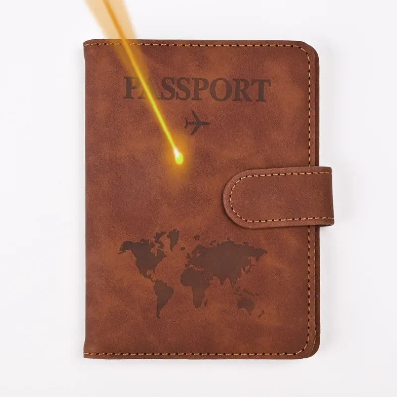 Custom Engraved Passport Cover – Monogrammed Travel Wallet Gift