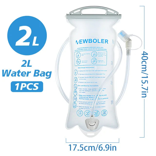 NEWBOLER 1.5L–3L TPU Water Bladder – Folding Hydration Bag for Cycling, Running & Camping