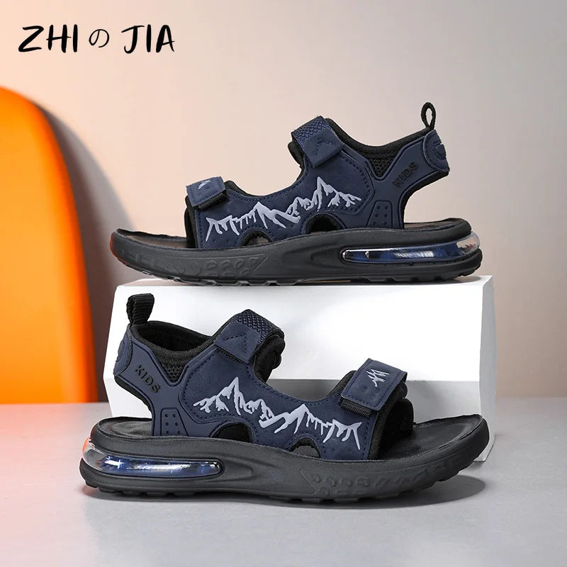 Children’s Summer Sports Sandals – Lightweight Open-Toe Air Cushion Shoes for Boys