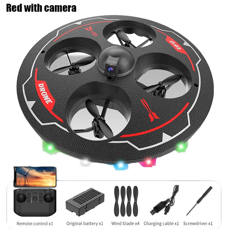Mini UFO Foam Drone for Kids | Intelligent Obstacle Avoidance RC Helicopter with Camera | Safe Aerial Toy Aircraft for Christmas Gifts