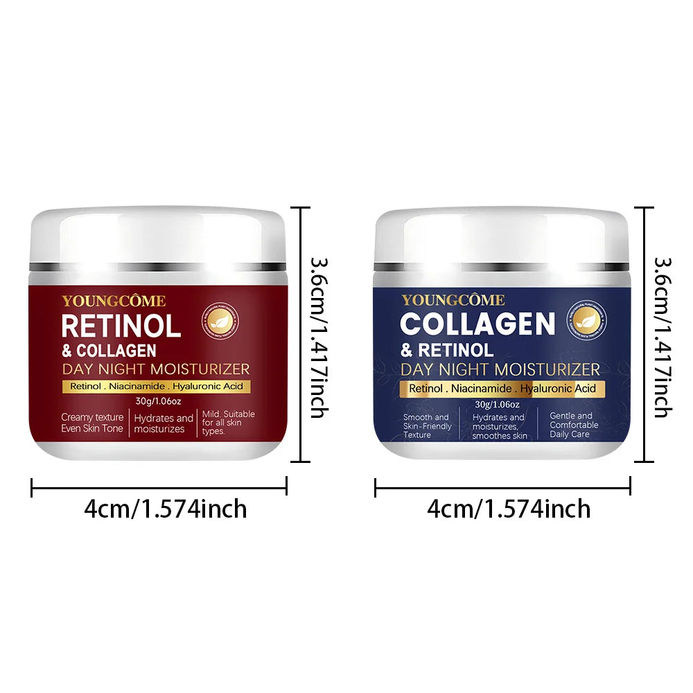 Retinol Collagen Face Cream – Anti-Aging, Wrinkle Smoothing, Deep Hydration & Whitening Exfoliating Skin Care