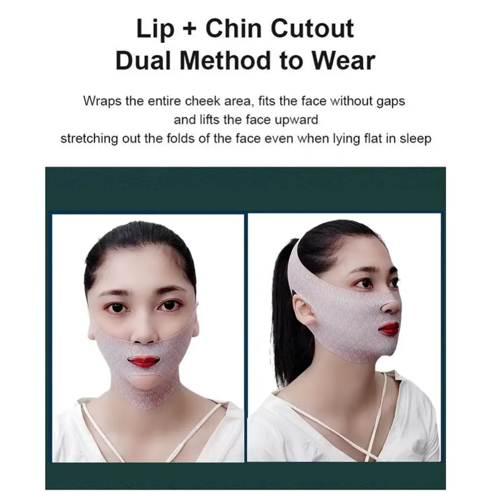 V-Line Chin Up Mask – Adjustable Face Lifting Sleep Mask for Double Chin Reduction, Slimming & Sculpting Jawline