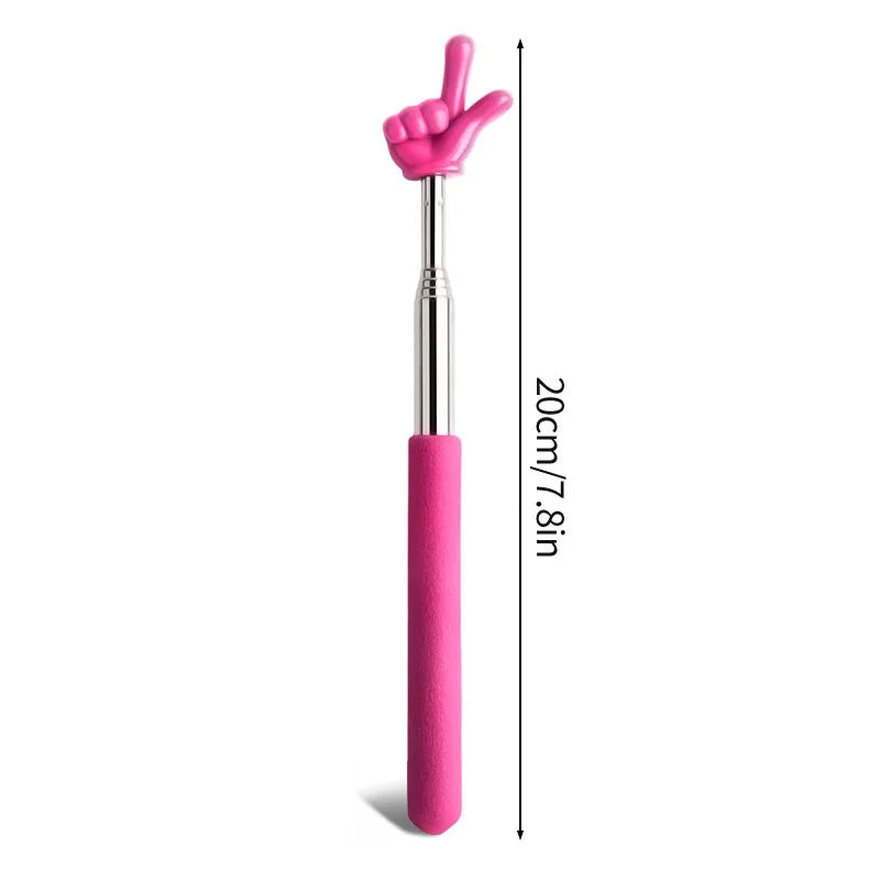 Stainless Steel Pointer Finger Reading Stick – Student Reading Aid, Whiteboard Teaching Pointer, Handheld Classroom Tool