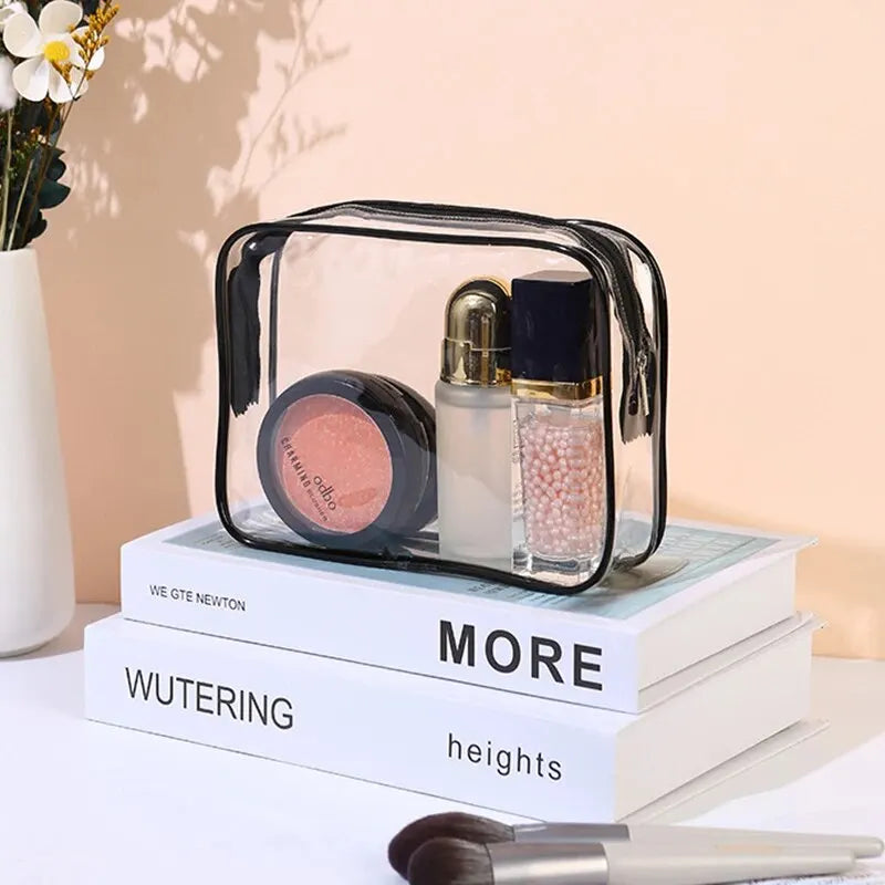3-Size Transparent Toiletry Bags Large Capacity Travel Organizer Stroller Pouch Makeup Cosmetics Multi function Bag