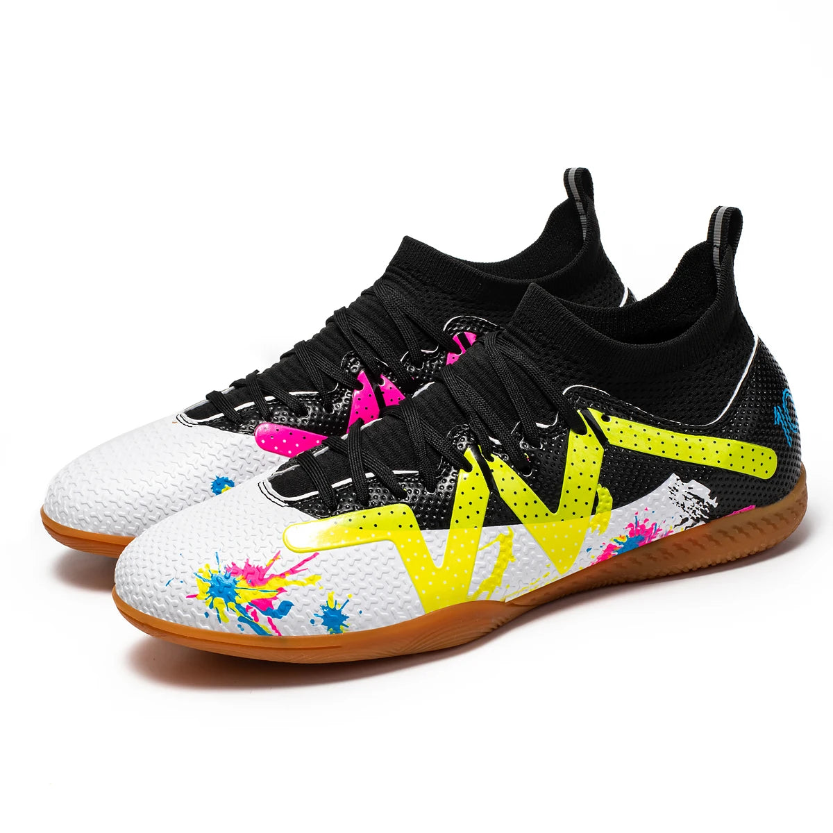 Professional Men's Indoor Football Shoes – Flat Bottom, Durable & Comfortable Non-Slip Soccer Training Shoes for Adults & Teenagers