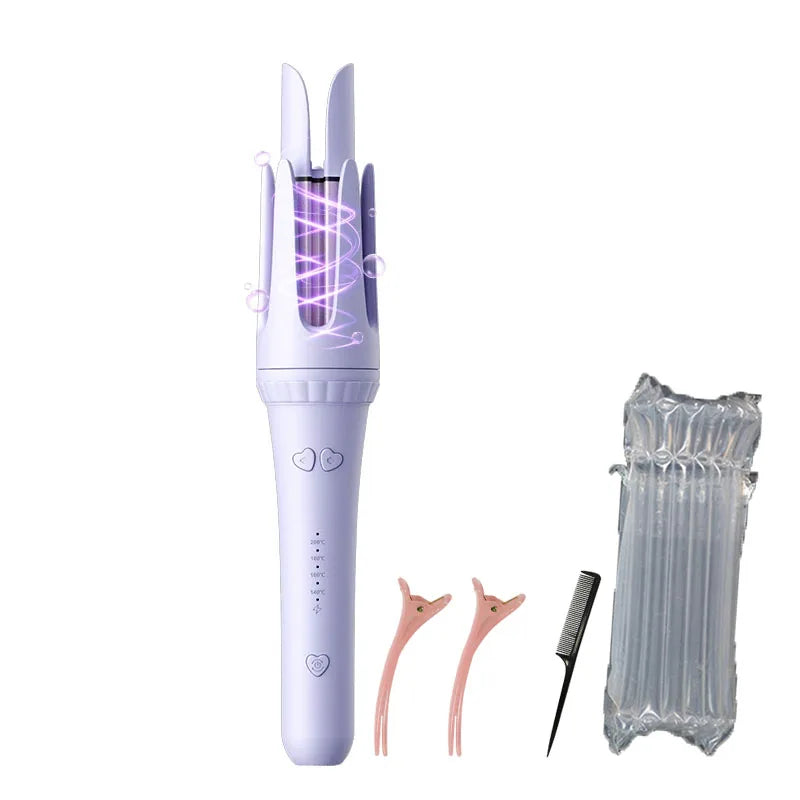 مكواة تجعيد الشعر 32 مم - عصا تجعيد الشعر السيراميكية الاحترافية وملقط التجعيد أداة تصفيف الشعر الكهربائية في الصالونات