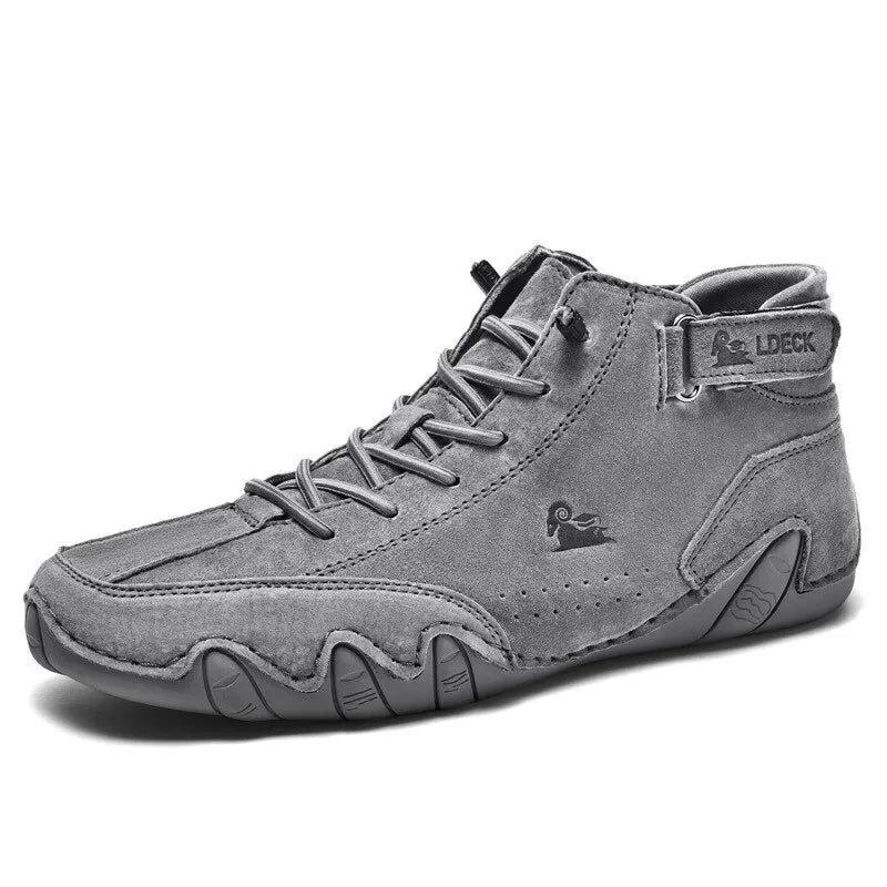 Men’s Boots – Casual Motorcycle Winter Shoes , Waterproof High-Top Sneakers & Luxury Footwear
