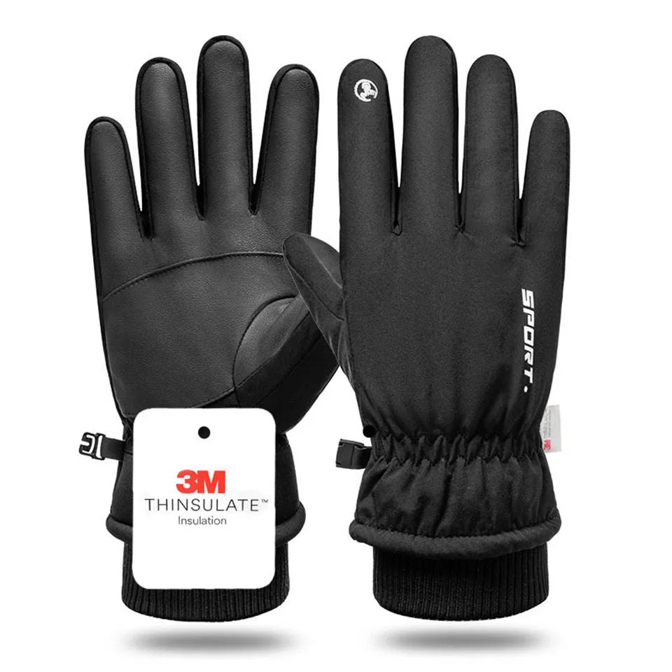 NOFOXO Winter Thermal Ski Gloves – Waterproof Touchscreen Outdoor Sports Gloves for Men & Women, Cycling Fishing Running