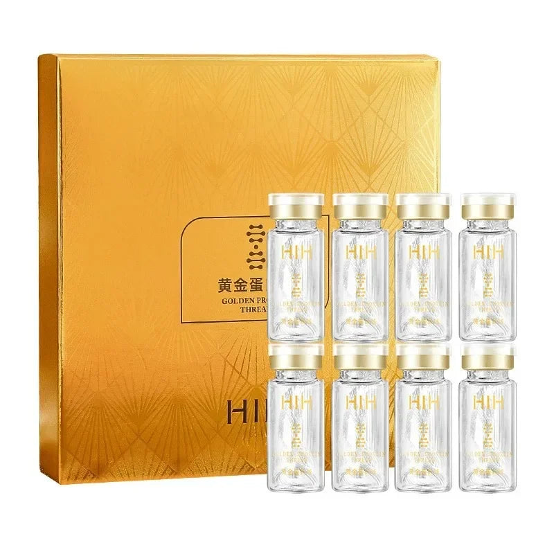 Collagen Face Lifting Serum – Soluble Threads with Protein Peptides & Gold Silk for Anti-Aging & Firming Skin