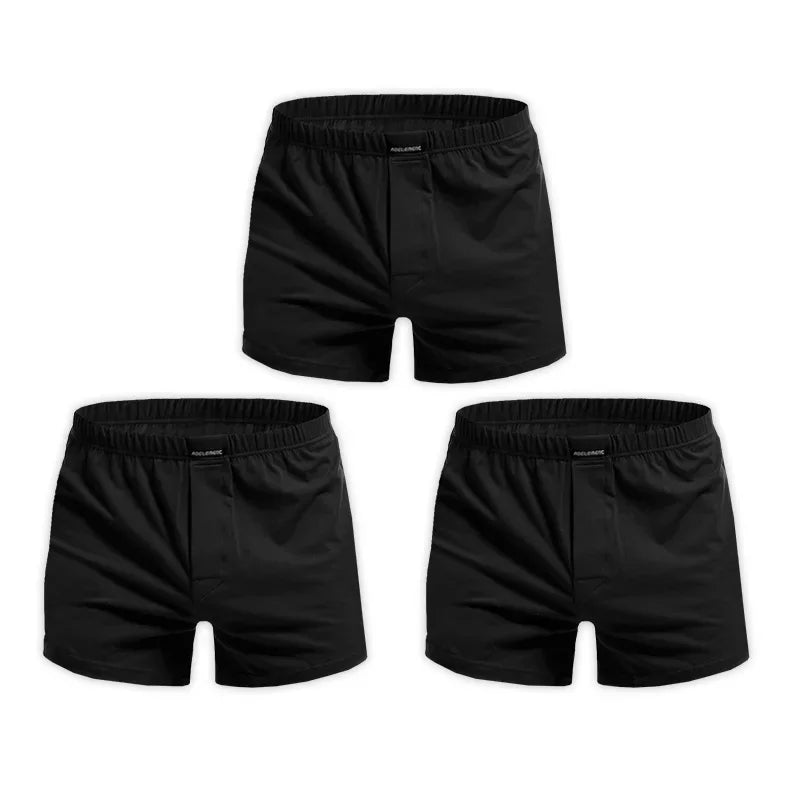 3PCS Men's Boxer Shorts | Arrow Pants Style Comfortable Loose Home Sleepwear | Skin-Friendly Pajama Underwear
