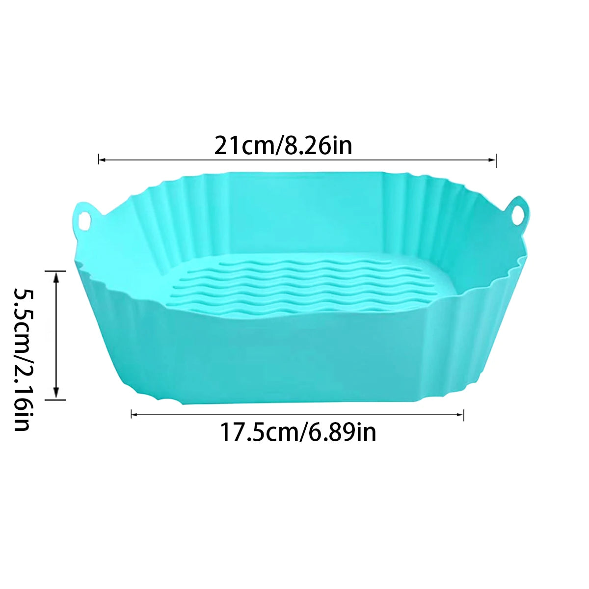 Reusable Silicone Air Fryer Liner Pot – Non-Stick Baking Tray & Oven Pizza Pan