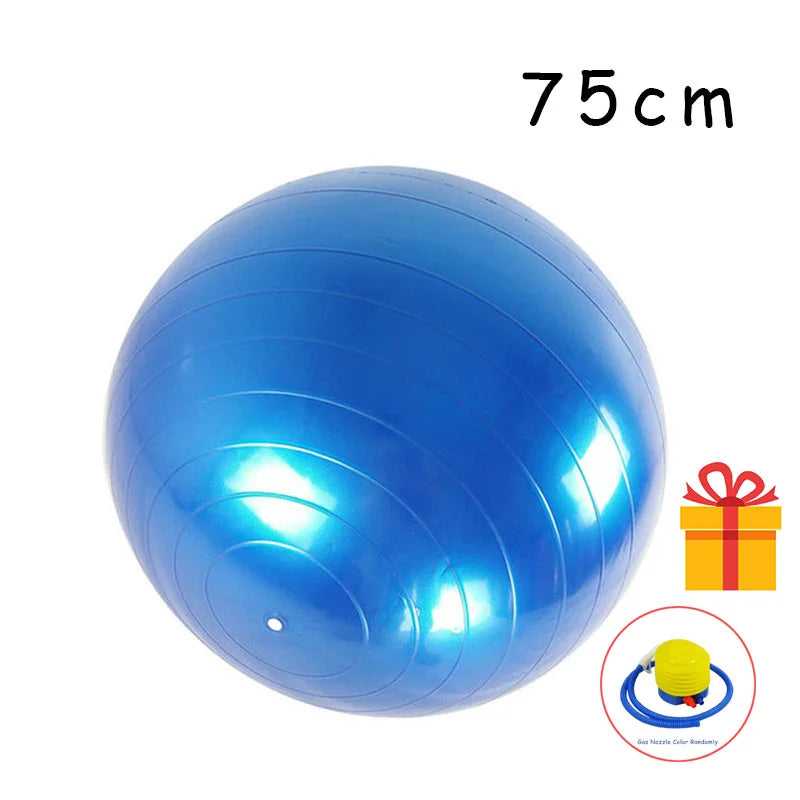 PVC Yoga Ball | Thickened Explosion-Proof Fitness & Balance Ball – Home Gym Pilates Exercise (45–85cm)