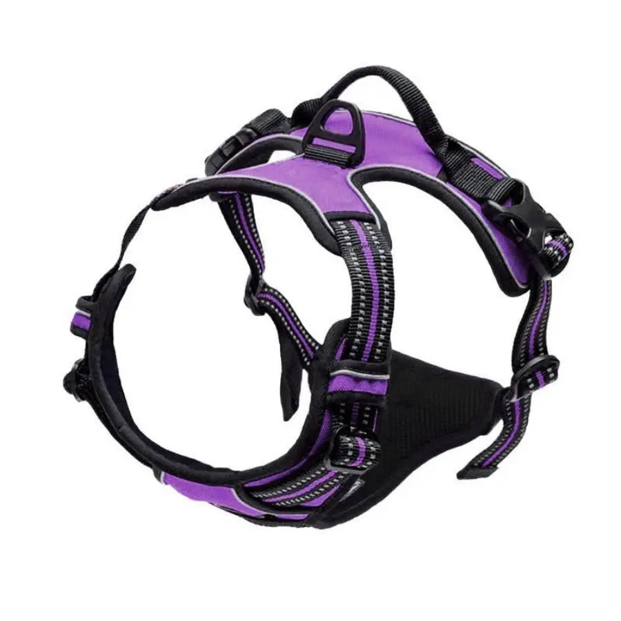 No-Pull Dog Harness with Front Clip – Heavy-Duty Reflective Harness with Easy Control Handle for Large Dogs