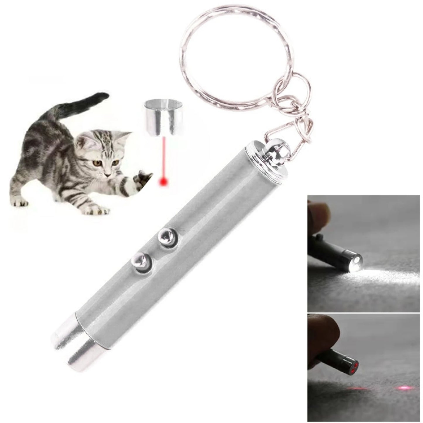 LED Red Dot Laser Pen – Interactive Cat Teaser Toy for Fun & Exercise