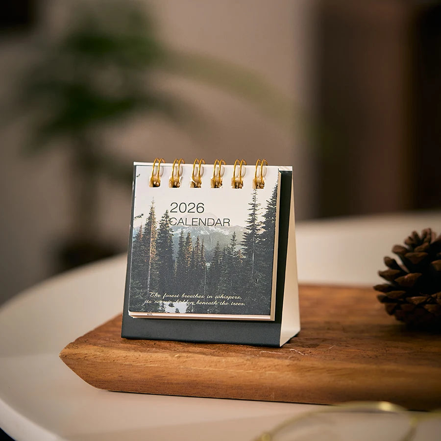 2026 Mini Desk Calendar Dayd Starlight Series – Creative Portable Desktop Planner & Decorative Check-In Calendar