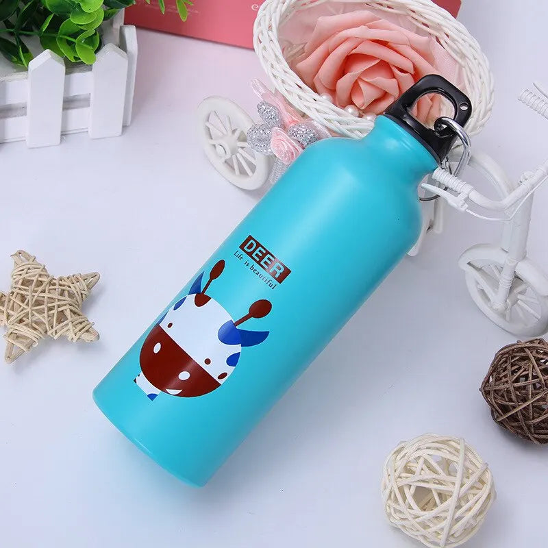 Lovely Animals Kids Water Bottle – Portable Sports & Outdoor Drink Bottle for School, Cycling, Camping, Hiking
