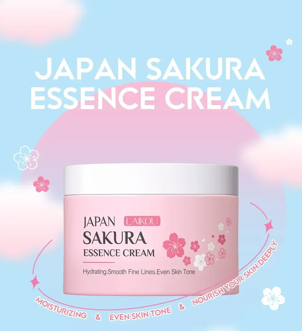 LAIKOU Japan Sakura Face Cream • Whitening & Moisturizing • Nourishing, Oil Control & Repair Skincare (25g)