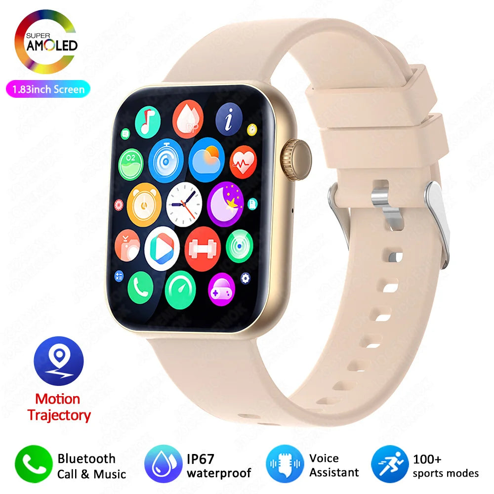 2025 New Smart Watch for Women – Full Touch Screen, Bluetooth Call, AI Voice, Heart Rate, Waterproof Sports Smart Bracelet