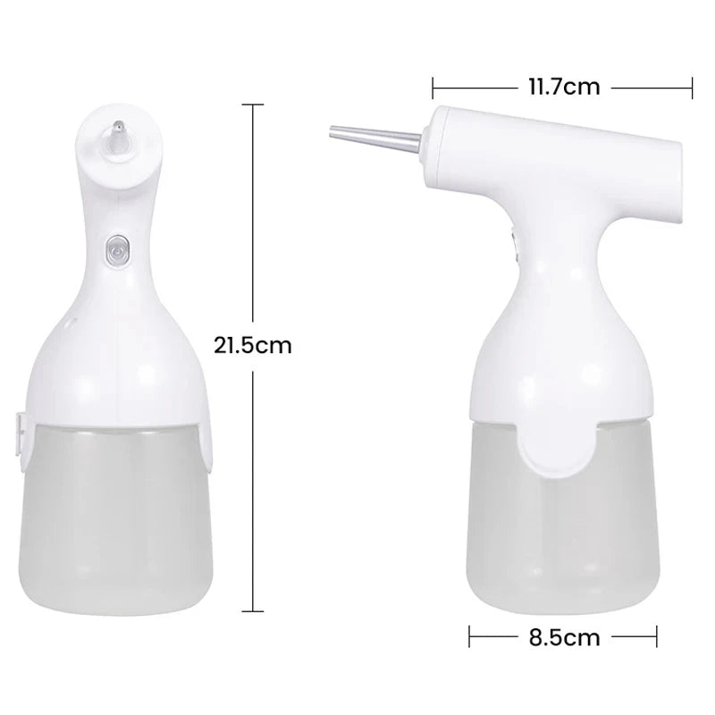 Electric Foam Dispenser Gun • Automatic Continuous Foaming Soap Pump • For Shampoo, Face Wash & Detergent