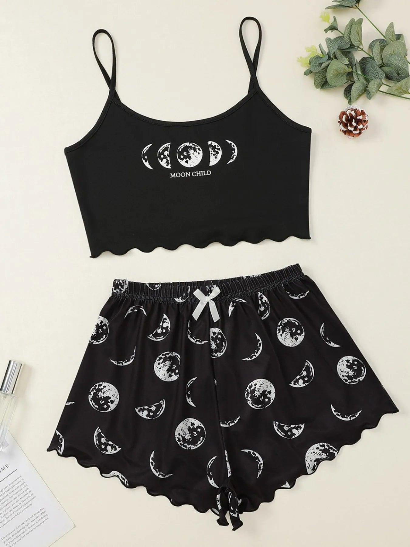 Women’s Pajamas Set – Sexy Leopard Print Lingerie Sleepwear, V-Neck Sleeveless Top & Shorts Homewear