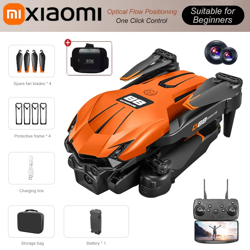Xiaomi D88 8K Dual Camera GPS Drone | 5G WiFi VR FPV Aerial Photography Quadcopter with Brushless Motor & Intelligent Obstacle Avoidance