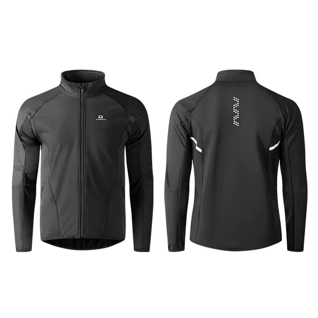 Men’s Winter Thermal Cycling Jacket – Windproof Waterproof Softshell MTB Bike Jersey LM8605