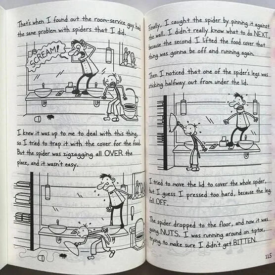 Random Diary of a Wimpy Kid Book – English Children's Fiction Boxed Set
