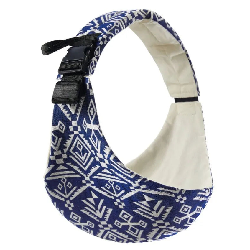 Baby Safety Carrier – Portable Front & Back Hug Waist Stool with Simple Leopard Pattern, Infant Going-Out Baby Support