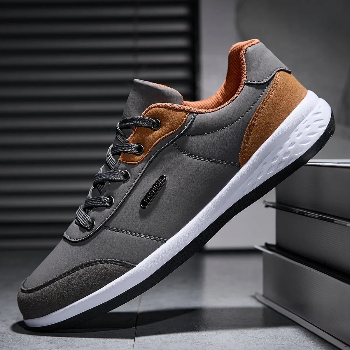 2025 Men’s Waterproof Walking Sneakers – Casual Leather Sports Shoes | Non-Slip Tennis Shoes for Spring & Autumn