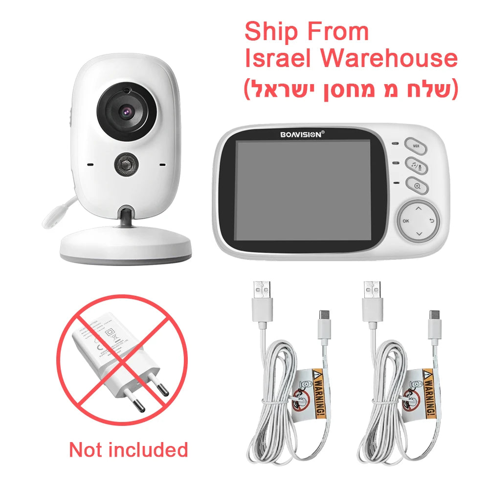 VB603 Video Baby Monitor – 2.4G Wireless with 3.2-Inch LCD Screen, Two-Way Audio Talk, Night Vision & Security Camera Babysitter