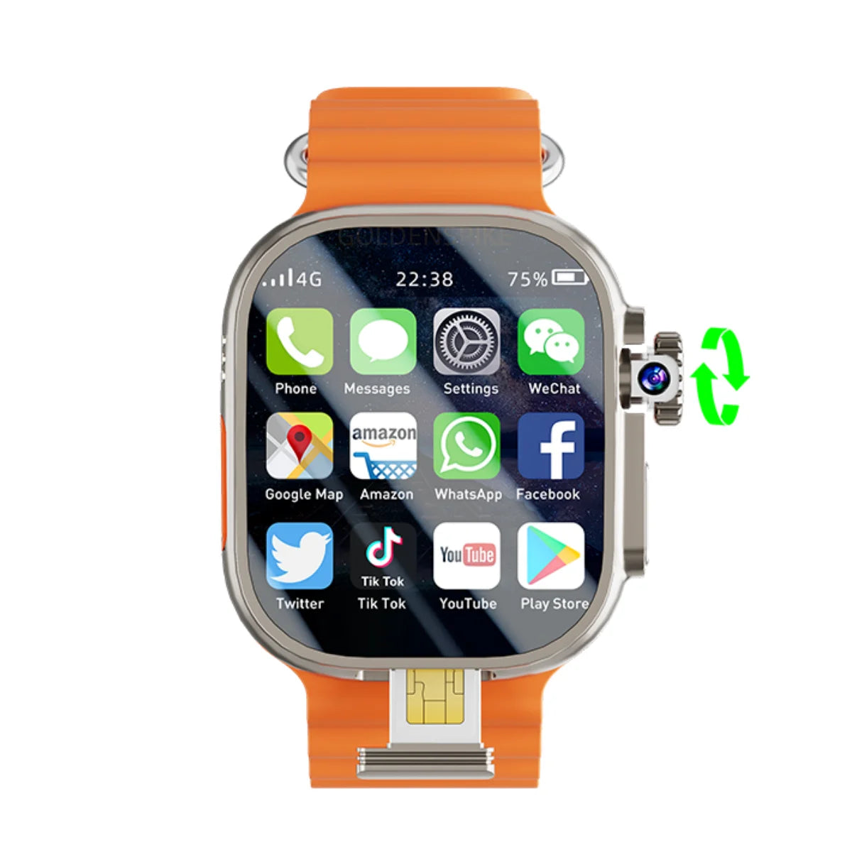 S10 Ultra Max Smartwatch – 4G Android 10.0, 2.2” AMOLED, Video Call, GPS