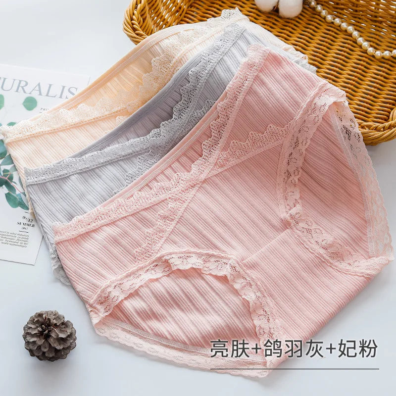 3PCS Cotton Maternity Low Waist U-Shaped Panties Women's Pregnancy Underwear M-XXL