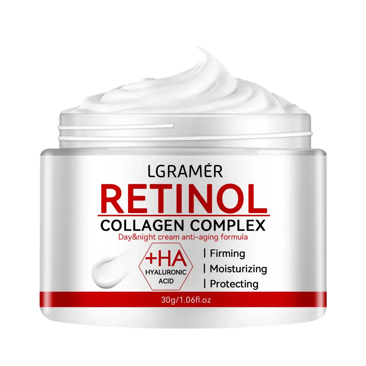 Retinol Lifting & Firming Face Cream – Collagen Moisturizer for Wrinkle Smoothing, Whitening & Skin Brightening