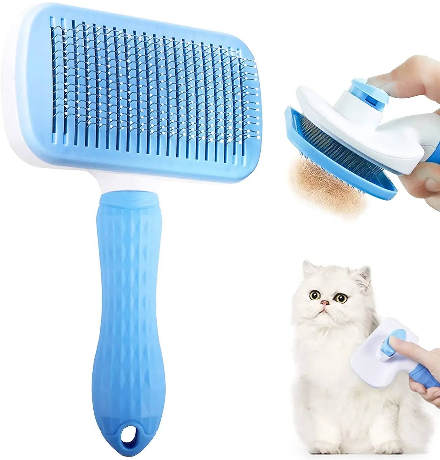 Dog Hair Remover Brush – Grooming & Care Comb for Cats and Dogs, Long Hair Shedding Brush for Pets