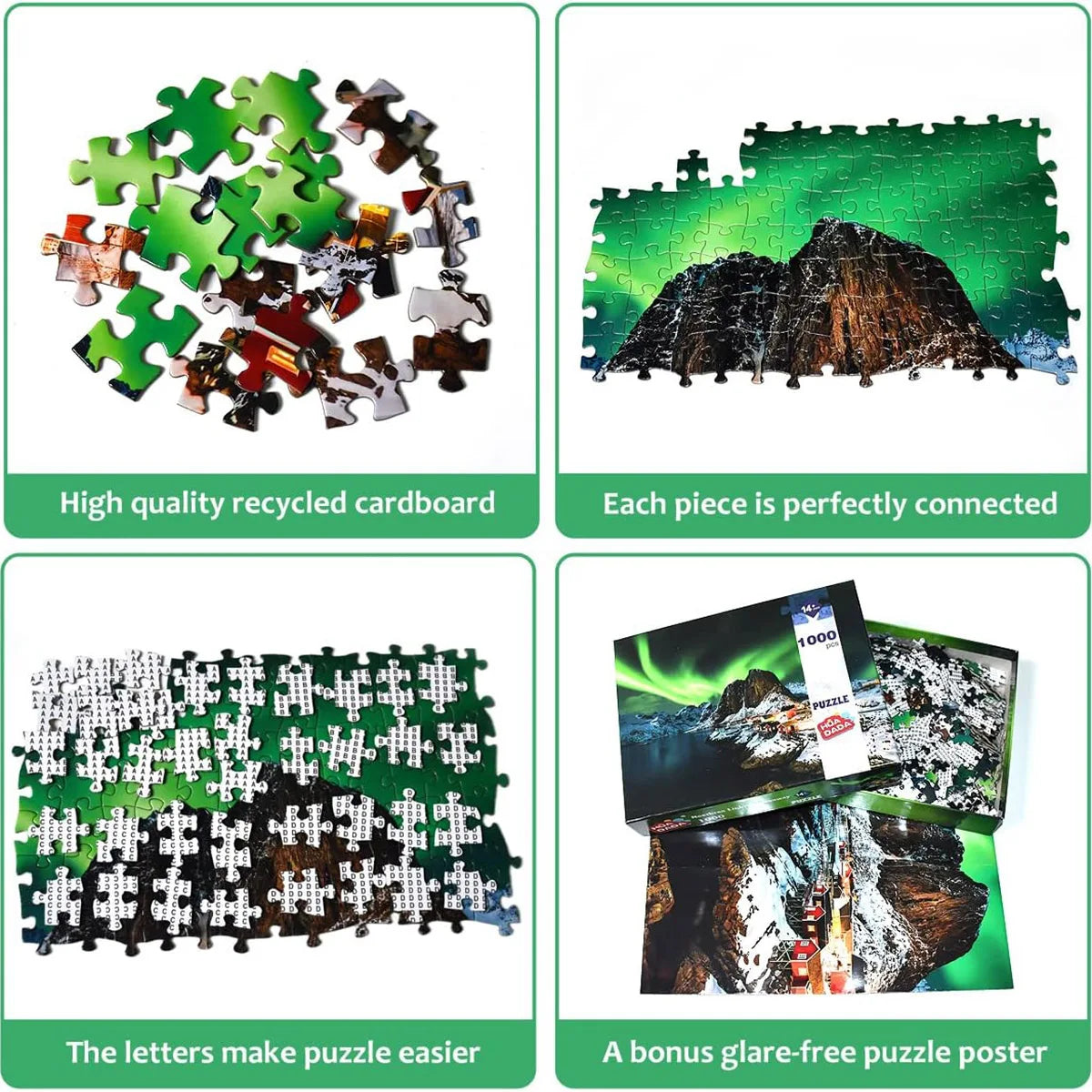 1000 Piece Puzzle for Adults – Colorful Impossible Puzzle Skill Game for the Whole Family | Perfect Puzzle Gift