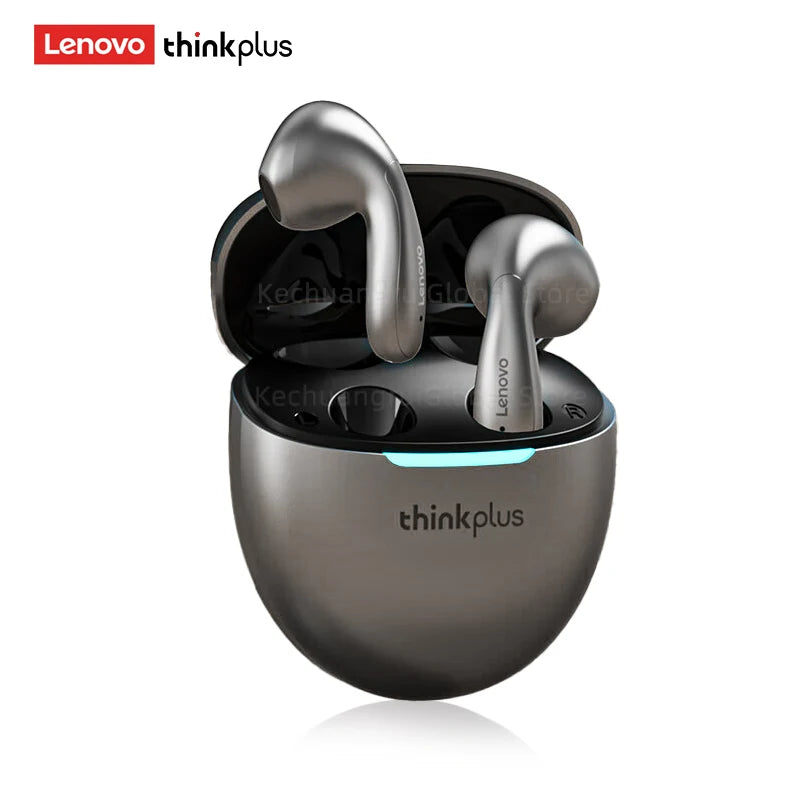 2025 Lenovo LP48 TWS Earphones | Bluetooth 5.4 Wireless Half In-Ear Headset with Noise Reduction for iPhone & Huawei