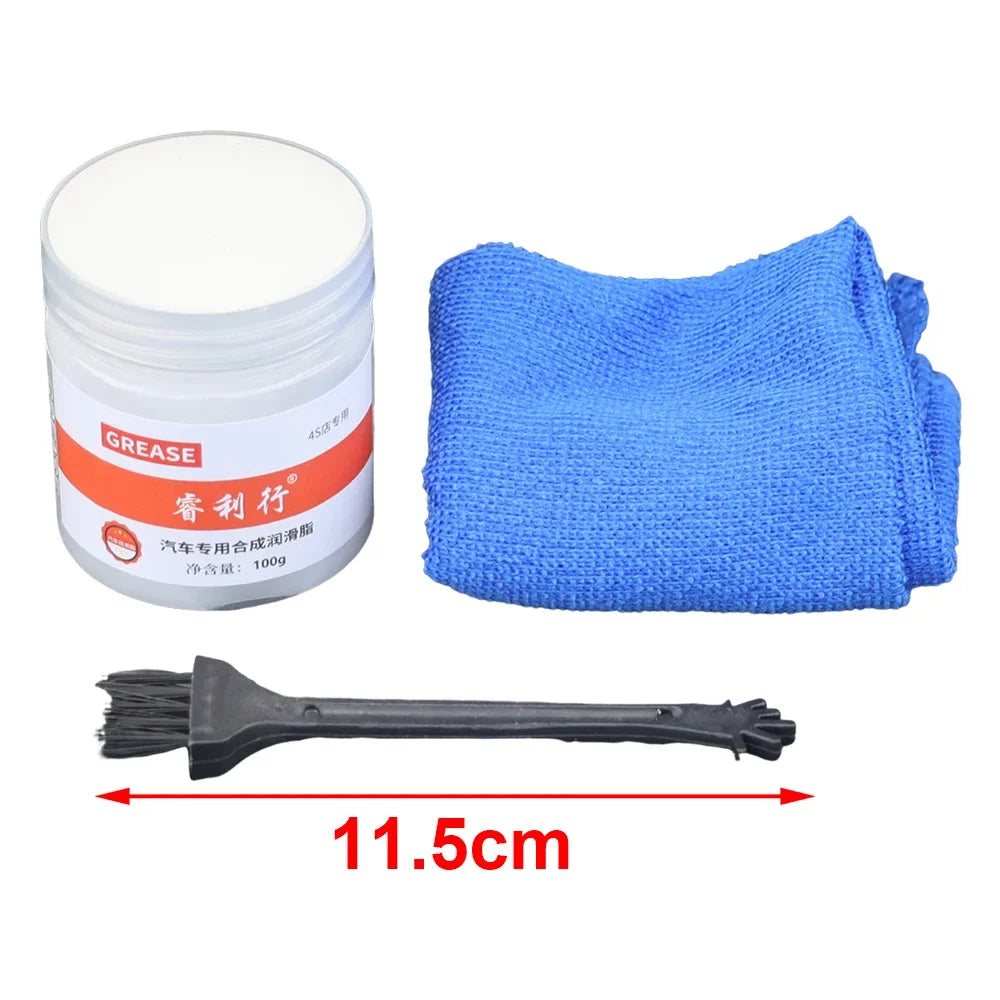 100g White Lubricating Oil – Multi-Purpose High-Temp Resistant Mineral Lubricant for Car Sunroof, Hinges, Gears & Bearings