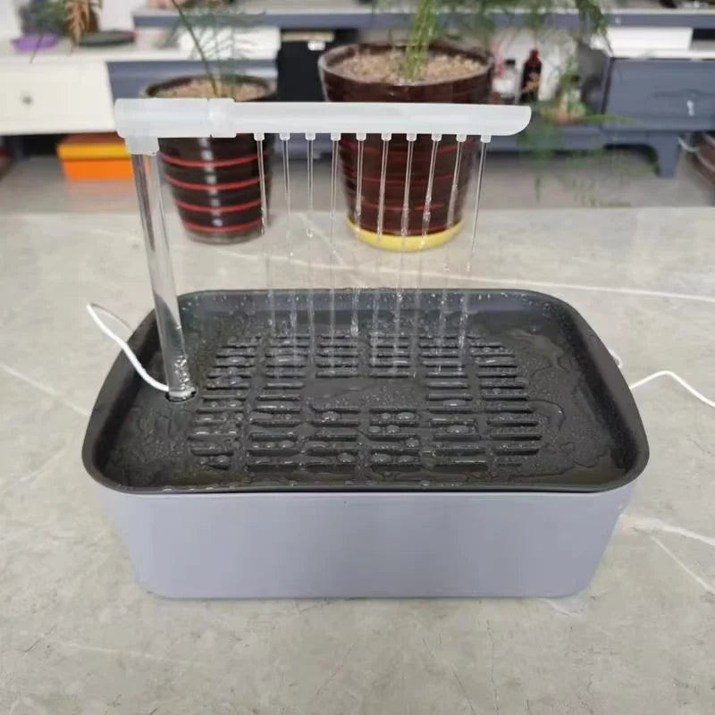 حوض استحمام كهربائي كبير للطيور بمنفذ USB - نافورة دش أوتوماتيكية للببغاوات