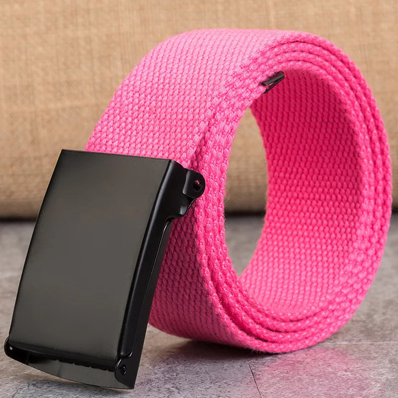 New Men’s Tactical Belt – Unisex Canvas Waistband for Jeans & Casual Wear