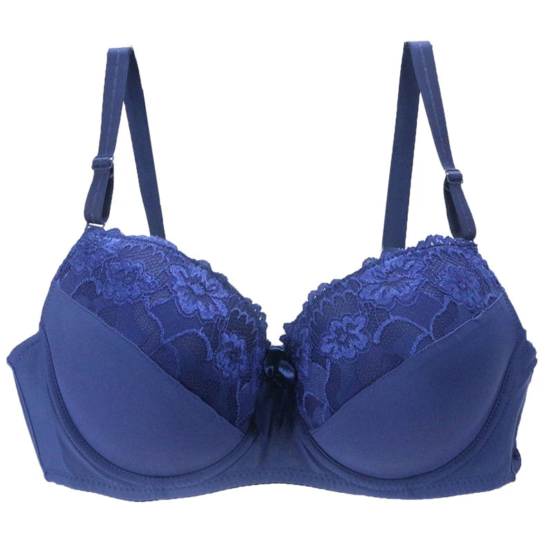 Sexy Lace Push Up Bra BCDE Cup Floral Underwire Women’s Underwear Lingerie Massage Brassiere