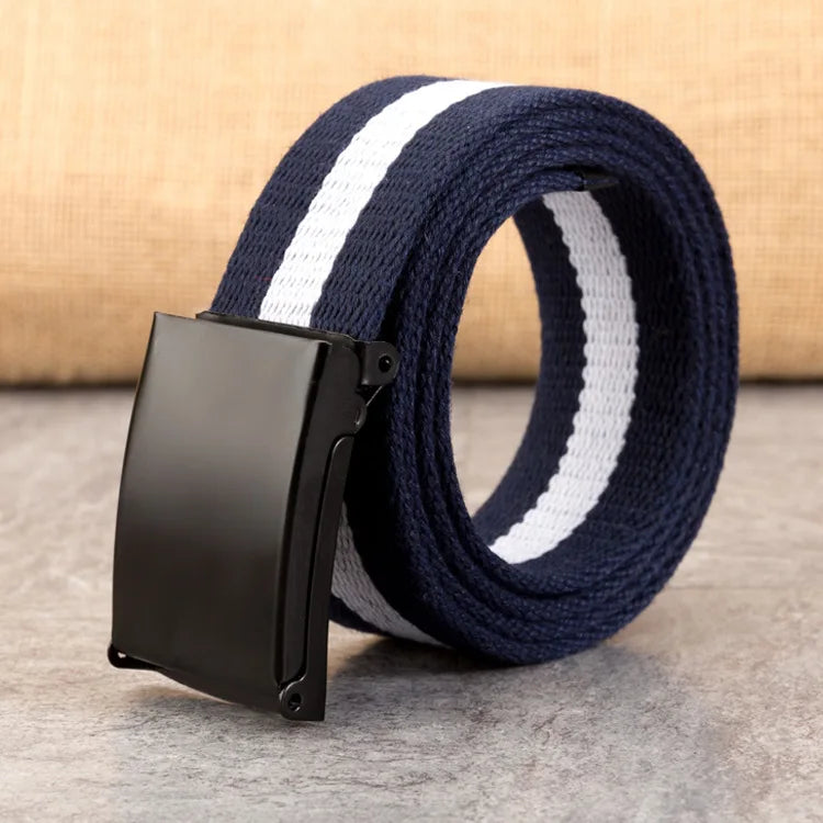 New Men’s Tactical Belt – Unisex Canvas Waistband for Jeans & Casual Wear