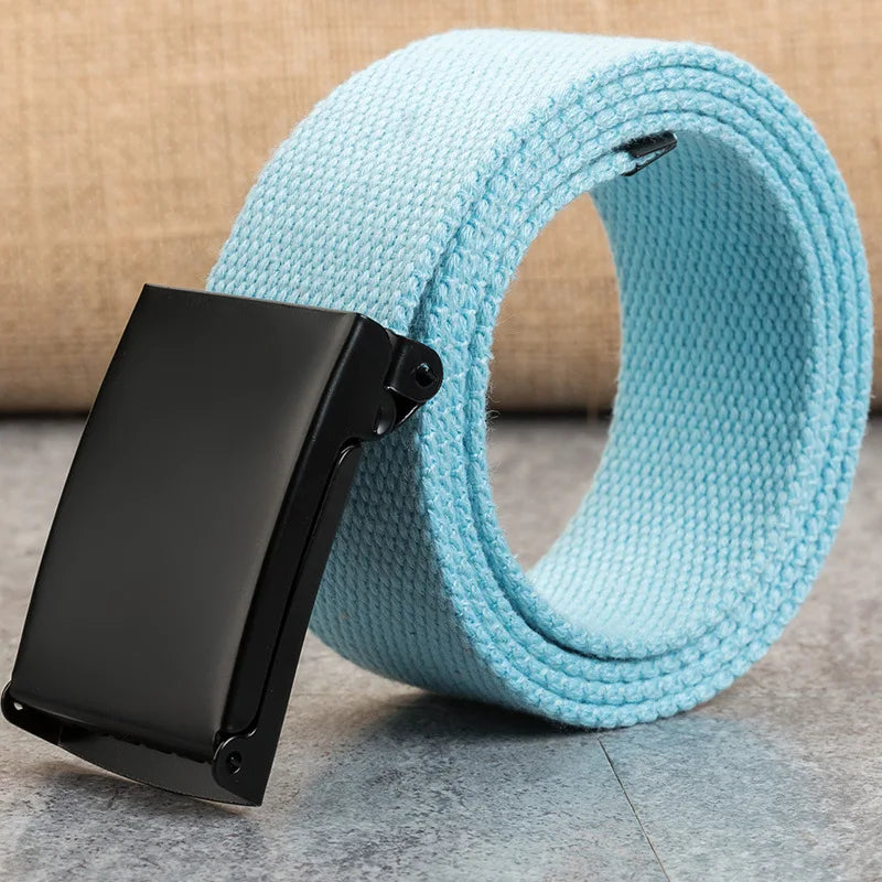 New Men’s Tactical Belt – Unisex Canvas Waistband for Jeans & Casual Wear