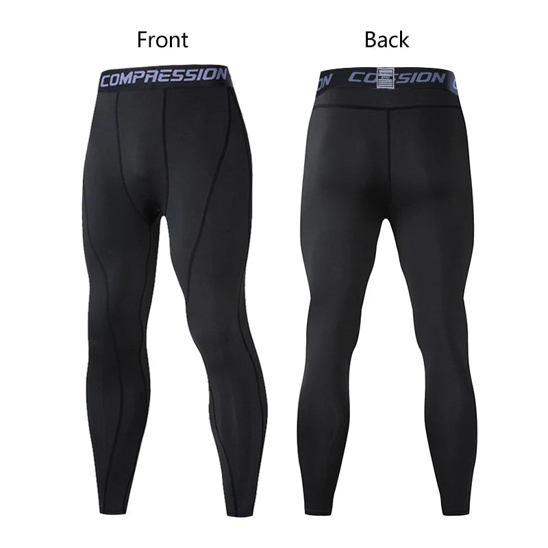 Men's Compression Pants | Running, Cycling & Gym Tights – Elastic Fitness Leggings