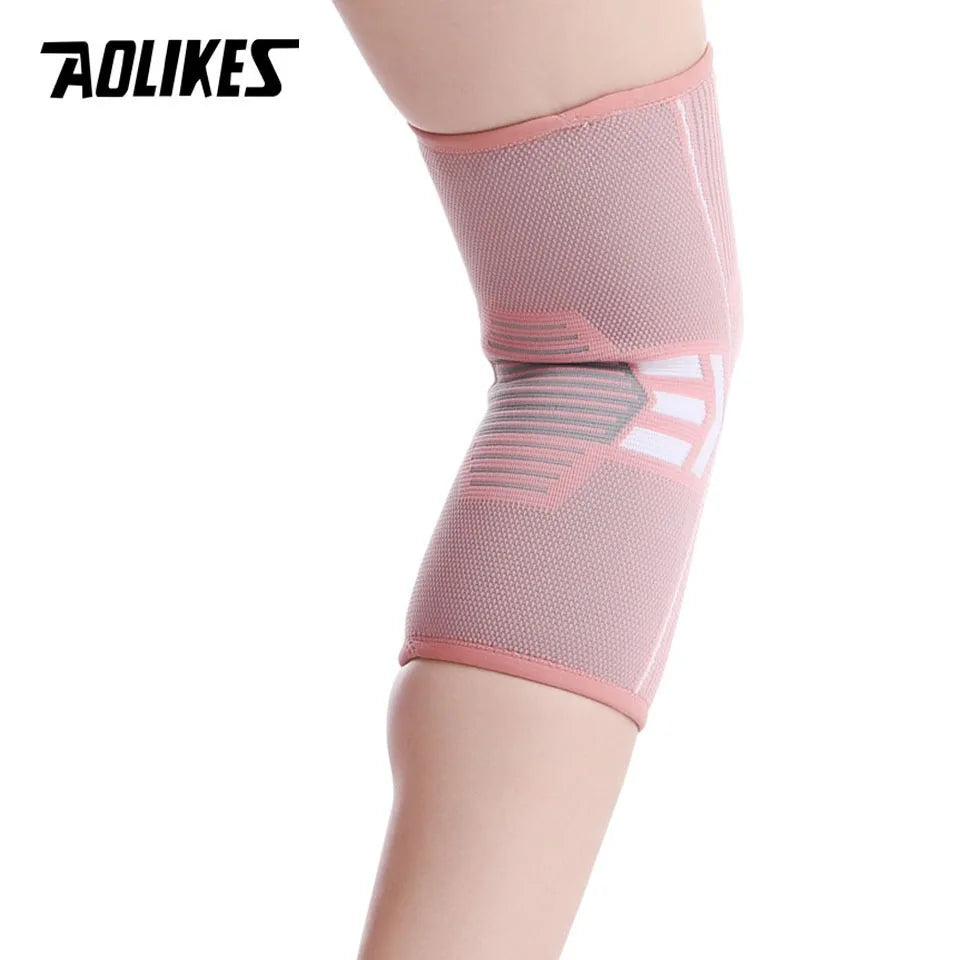 AOLIKES Knee Brace Support | 1PCS Nylon Compression Sleeve for Arthritis, Sports & Fitness – Running & Cycling Protector