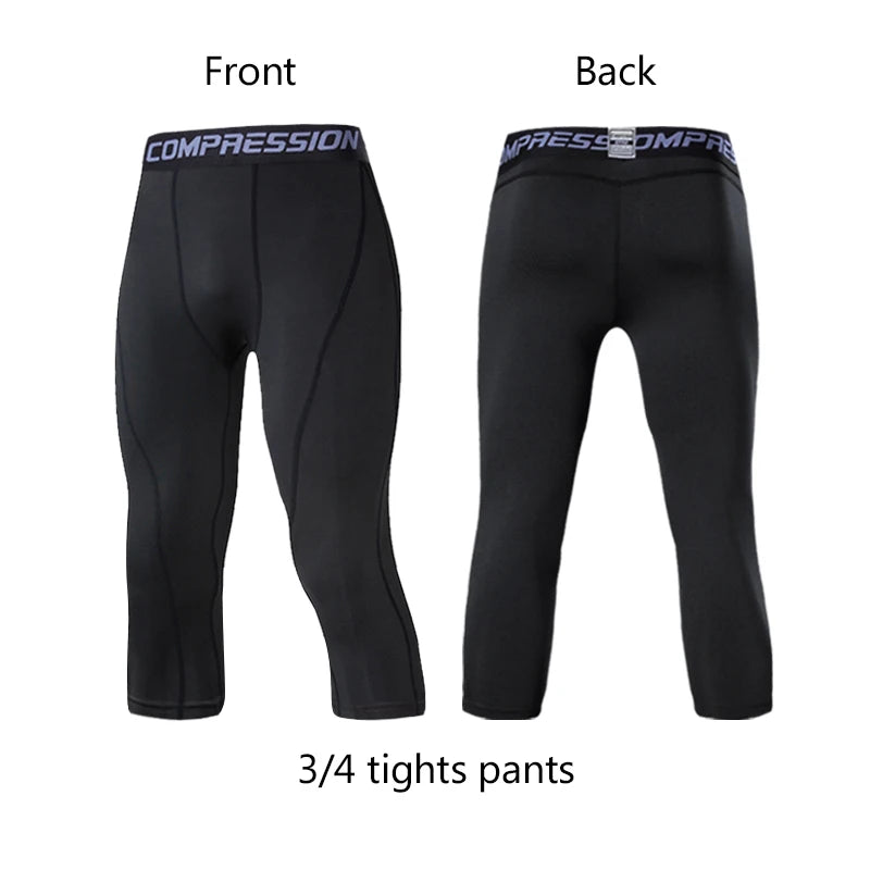 Men's Compression Pants | Running, Cycling & Gym Tights – Elastic Fitness Leggings